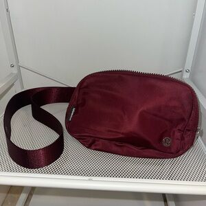 Lululemon Dark Red Crossbody Bag